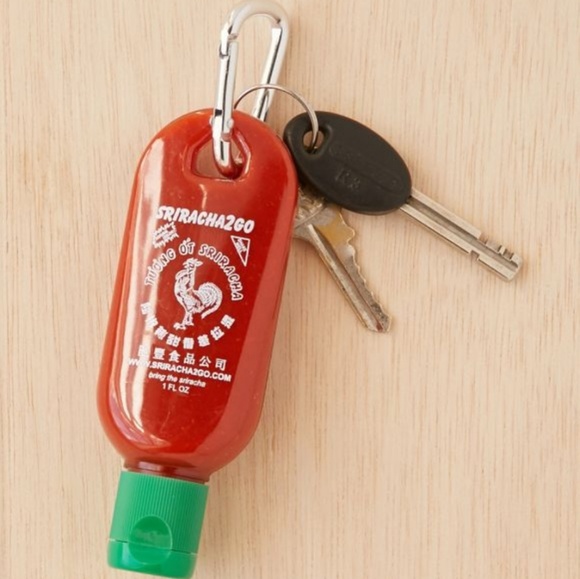 *SOLD* Sriracha Keychains, Qty 2 (Empty Bottles) - Picture 2 of 6